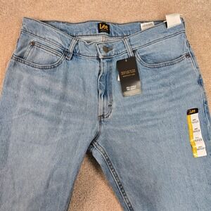 Lee Mens Regular Fit Bootcut Jeans Light Wash Denim 36x29 NWT